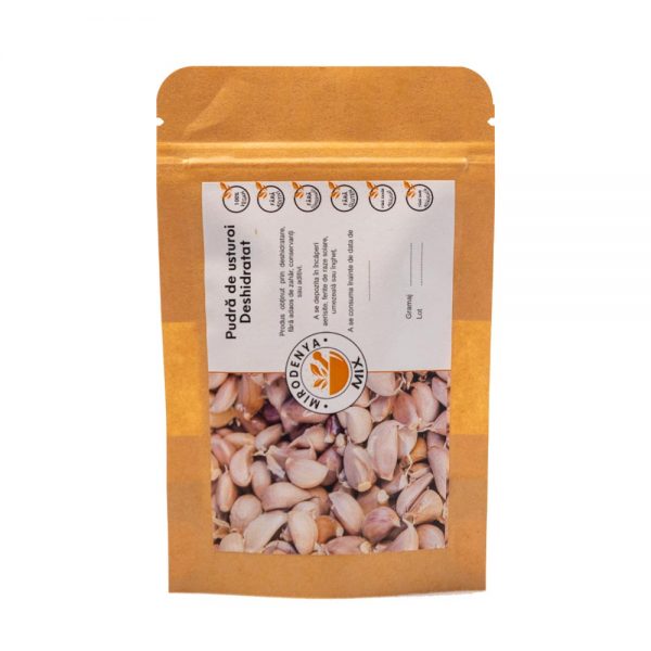 Pudră de Usturoi Deshidratat, Condiment Natural pentru Mâncăruri Delicioase, Fără Conservanți sau Aditivi 35g